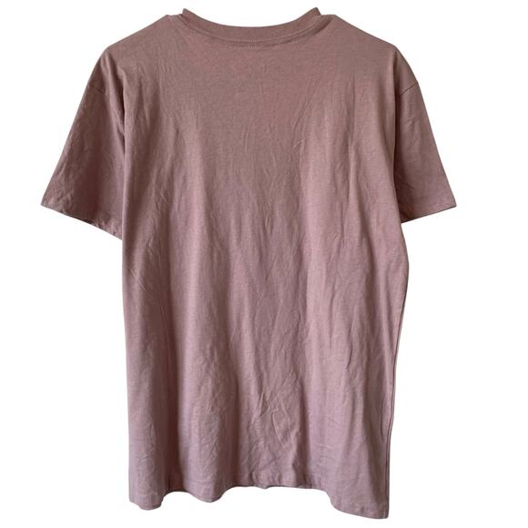 NEW THE PHLUID PROJECT Graphic Boho T Shirt Purple M Short Sleeve Basic Casual - Picture 2 of 3